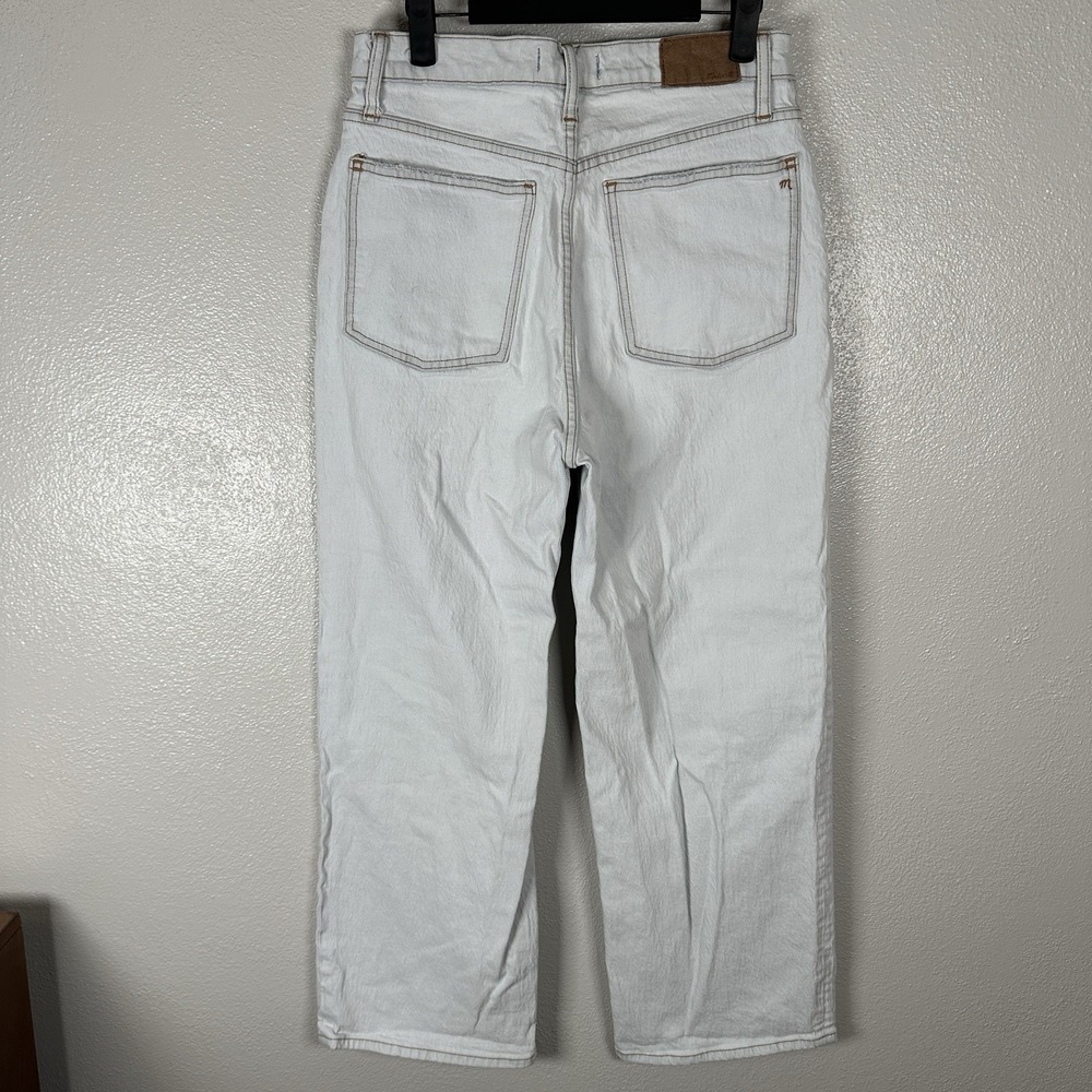 MADEWELL The Perfect Vintage Wide-Leg Crop Jeans Womens Size 28 Blue Light Wash - Picture 3 of 6